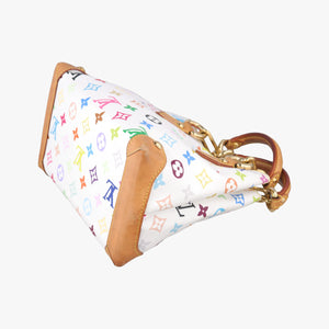 Vintage Louis Vuitton AUDRA white Monogram Multicolor M40047 handbag | stylenewstar