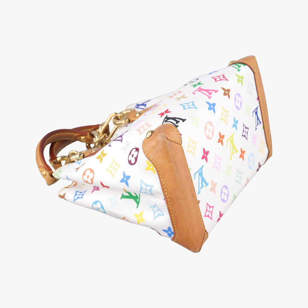 Vintage Louis Vuitton AUDRA white Monogram Multicolor M40047 handbag | stylenewstar