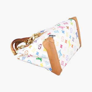 Vintage Louis Vuitton AUDRA white Monogram Multicolor M40047 handbag | stylenewstar