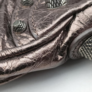 Pre-owned Balenciaga Le Cagole Silver lambskin  shoulderbag | stylenewstar