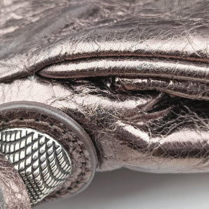 Pre-owned Balenciaga Le Cagole Silver lambskin  shoulderbag | stylenewstar