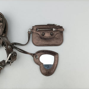 Pre-owned Balenciaga Le Cagole Silver lambskin  shoulderbag | stylenewstar