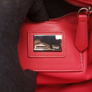 Pre-owned Fendi Be Baguette Red Leather 8BR677 shoulderbag | stylenewstar
