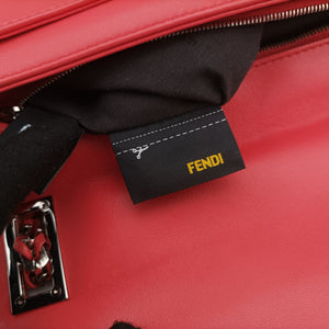 Pre-owned Fendi Be Baguette Red Leather 8BR677 shoulderbag | stylenewstar
