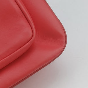 Pre-owned Fendi Be Baguette Red Leather 8BR677 shoulderbag | stylenewstar