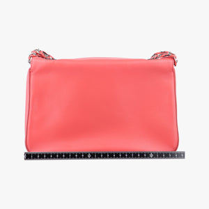 Pre-owned Fendi Be Baguette Red Leather 8BR677 shoulderbag | stylenewstar