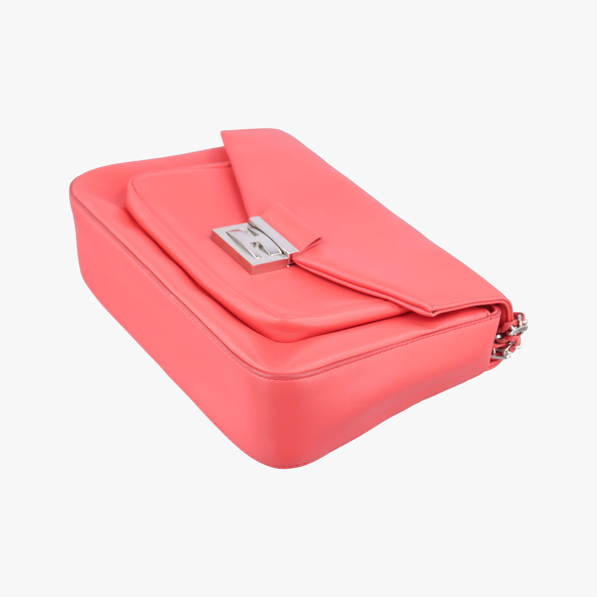 Pre-owned Fendi Be Baguette Red Leather 8BR677 shoulderbag | stylenewstar