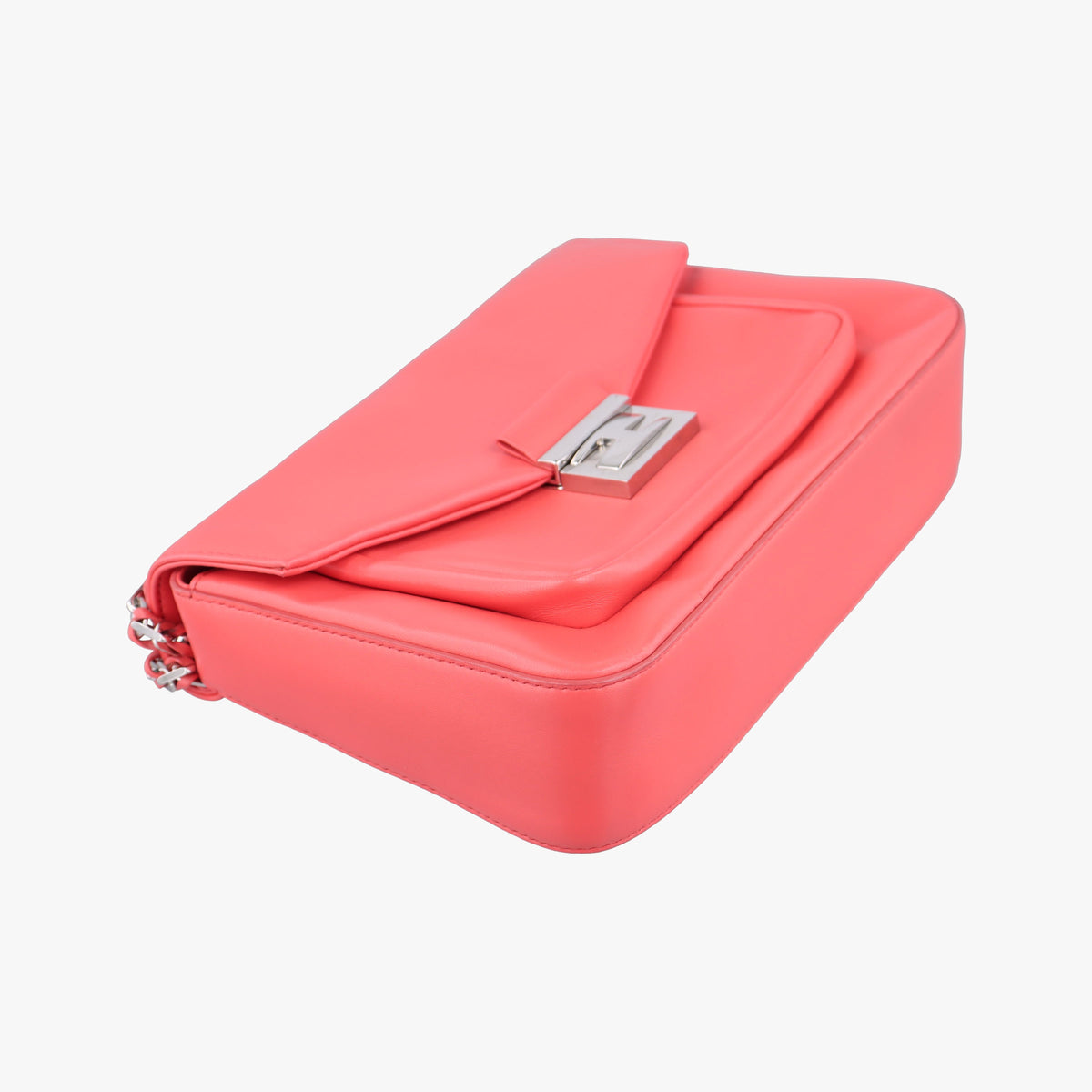 Pre-owned Fendi Be Baguette Red Leather 8BR677 shoulderbag | stylenewstar