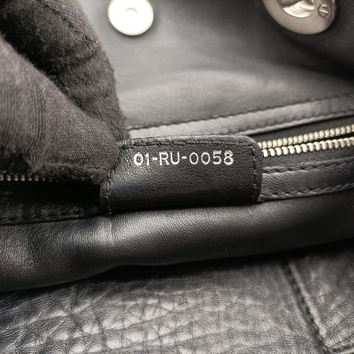 Pre-owned Christian Dior Soft Lady Dior Intrecciato Tote Black lambskin  shoulderbag | stylenewstar