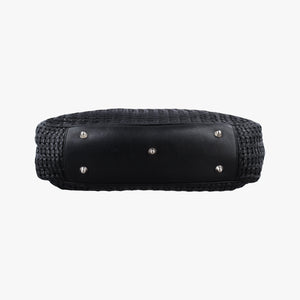 Pre-owned Christian Dior Soft Lady Dior Intrecciato Tote Black lambskin  shoulderbag | stylenewstar