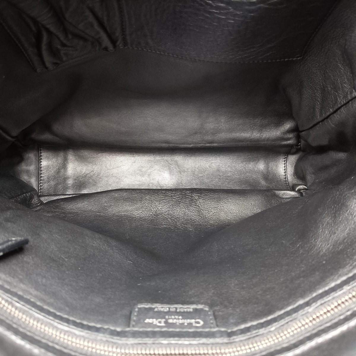Pre-owned Christian Dior Soft Lady Dior Intrecciato Tote Black lambskin  shoulderbag | stylenewstar