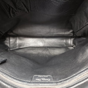 Pre-owned Christian Dior Soft Lady Dior Intrecciato Tote Black lambskin  shoulderbag | stylenewstar