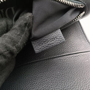 Pre-owned Christian Dior Saddle Black × Gray Nylon x Leather  bum bag/waist bag | stylenewstar