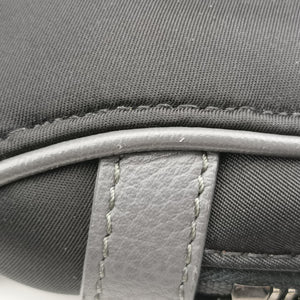 Pre-owned Christian Dior Saddle Black × Gray Nylon x Leather  bum bag/waist bag | stylenewstar