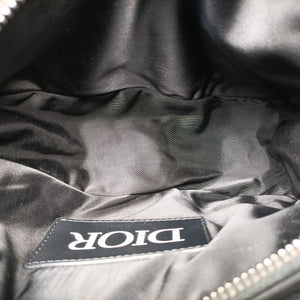 Pre-owned Christian Dior Saddle Black × Gray Nylon x Leather  bum bag/waist bag | stylenewstar
