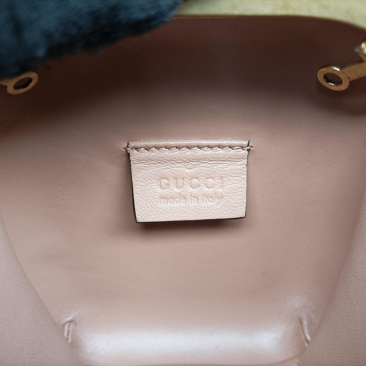 Pre-owned Gucci Broadway Metallic Brocade Blue Fabric 453575 shoulderbag | stylenewstar