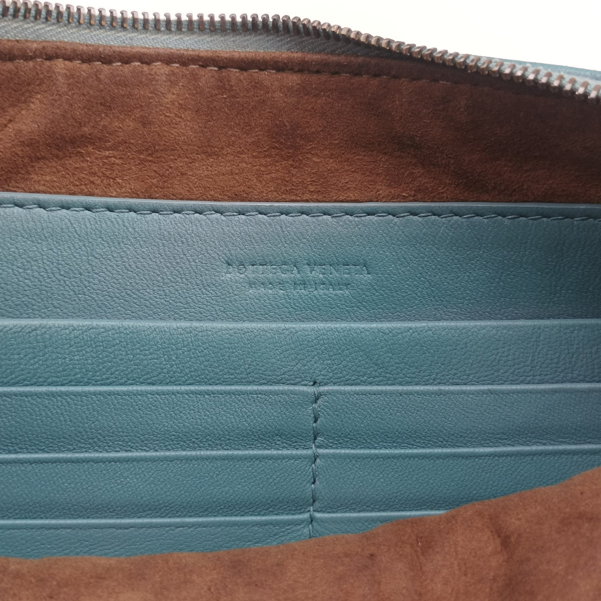Pre-owned Bottega Veneta Intrecciato Blue lambskin  shoulderbag | stylenewstar