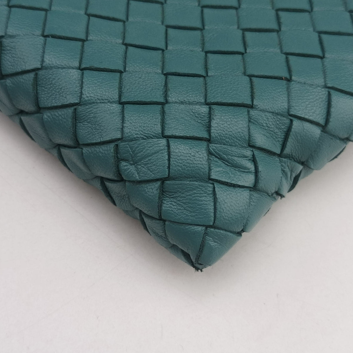 Pre-owned Bottega Veneta Intrecciato Blue lambskin  shoulderbag | stylenewstar