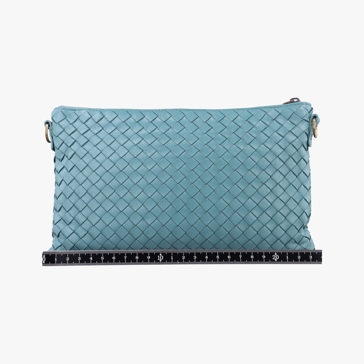 Pre-owned Bottega Veneta Intrecciato Blue lambskin  shoulderbag | stylenewstar