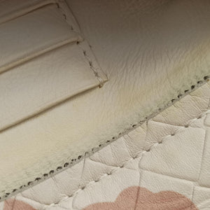 Pre-owned Bottega Veneta Intrecciato butterfly White x Multicolour lambskin  shoulderbag | stylenewstar