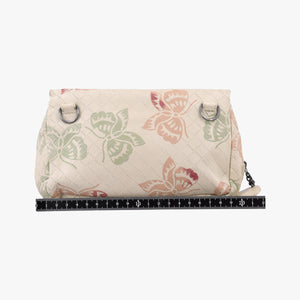 Pre-owned Bottega Veneta Intrecciato butterfly White x Multicolour lambskin  shoulderbag | stylenewstar