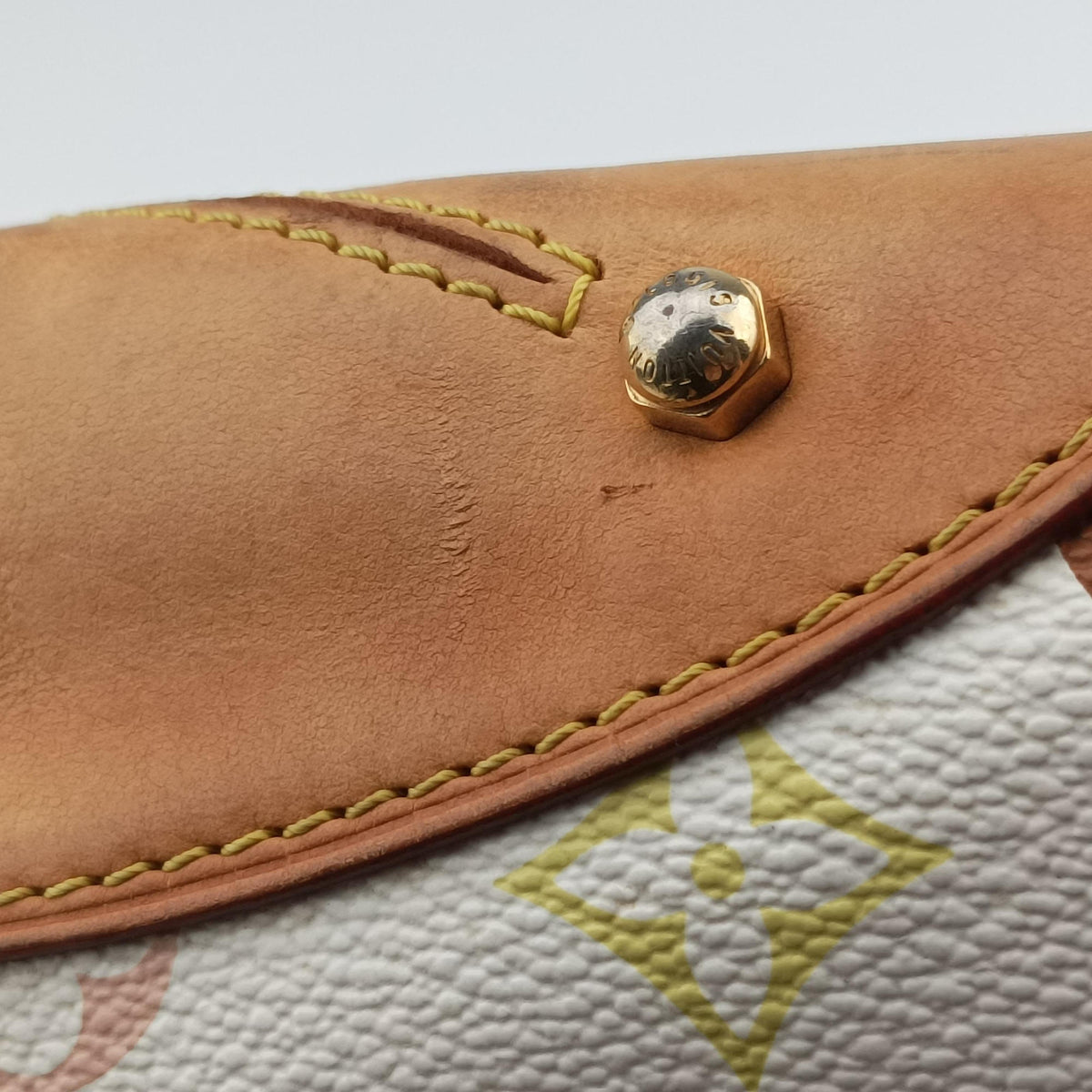 Vintage Louis Vuitton CLAUDIA white Monogram Multicolor M40193 handbag | stylenewstar