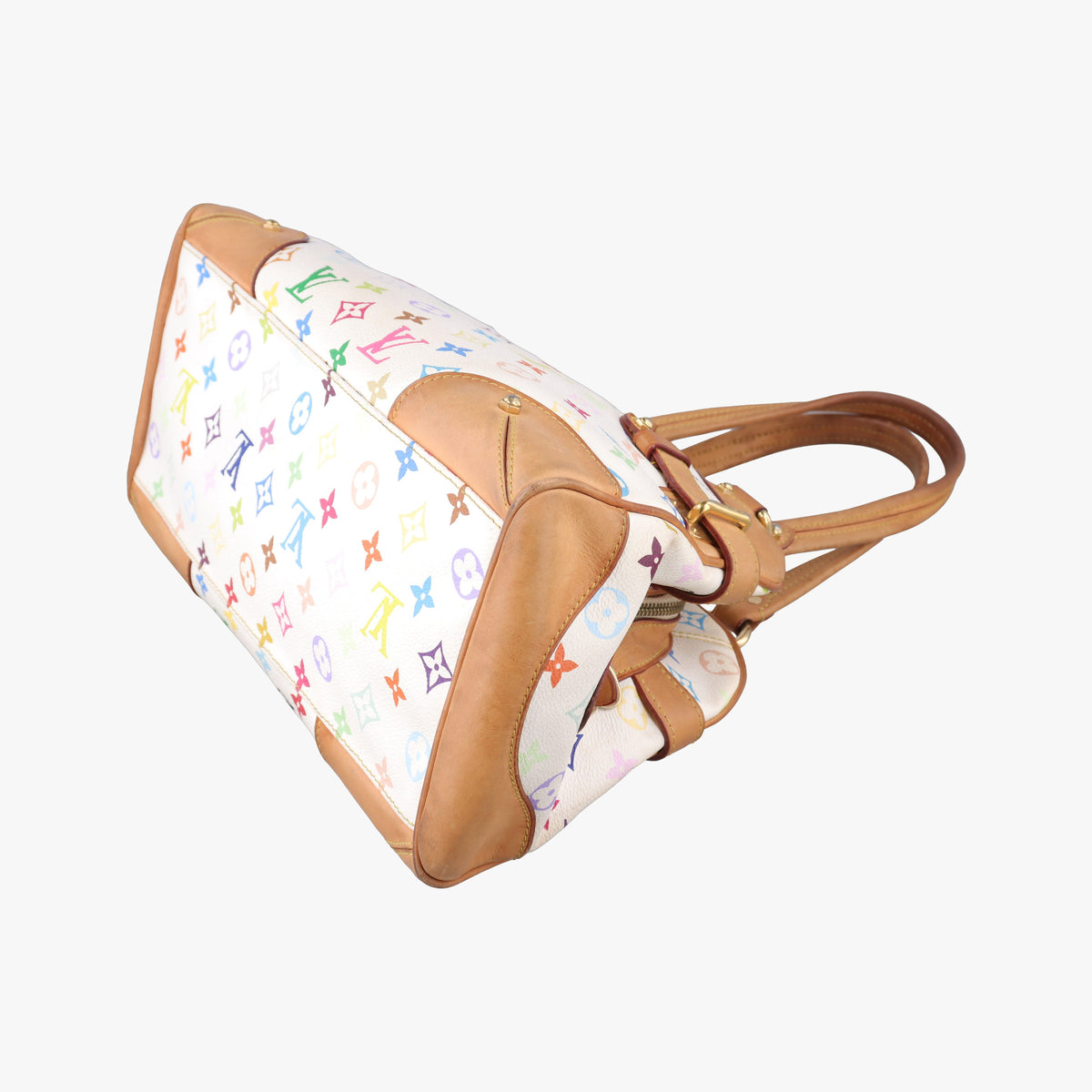 Vintage Louis Vuitton CLAUDIA white Monogram Multicolor M40193 handbag | stylenewstar