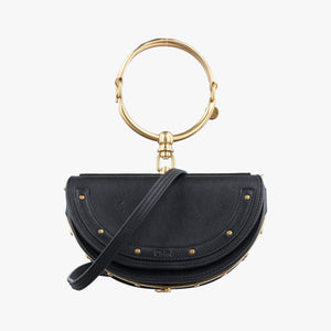 Pre-owned Chloe Nile Minaudiere Black Leather  shoulderbag | stylenewstar