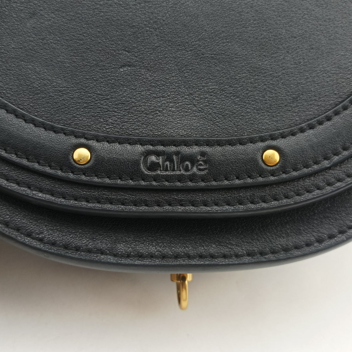 Pre-owned Chloe Nile Minaudiere Black Leather  shoulderbag | stylenewstar