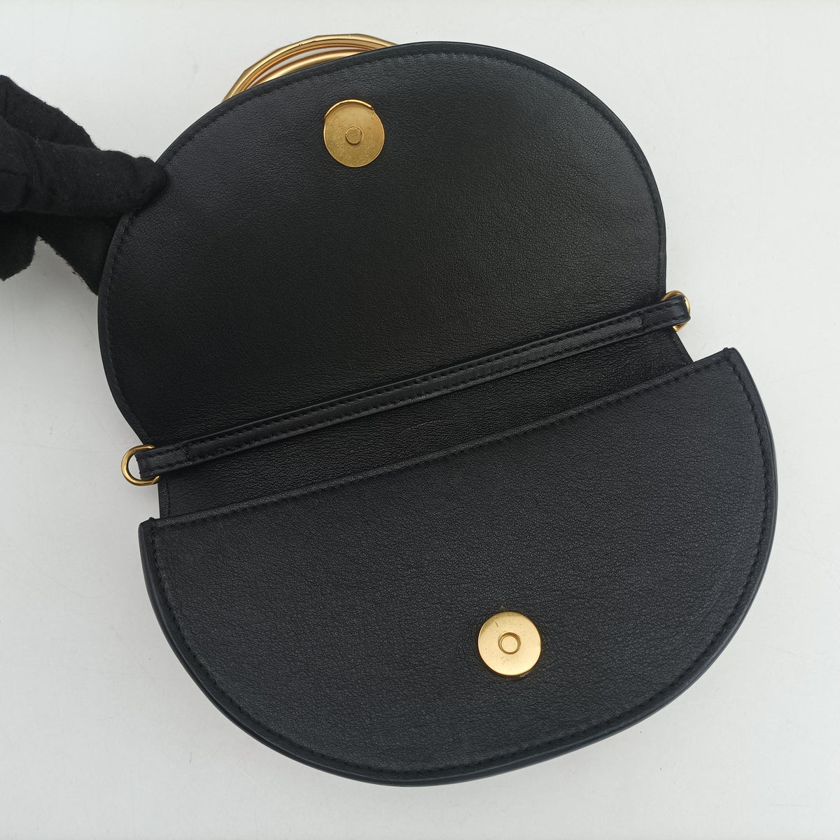 Pre-owned Chloe Nile Minaudiere Black Leather  shoulderbag | stylenewstar