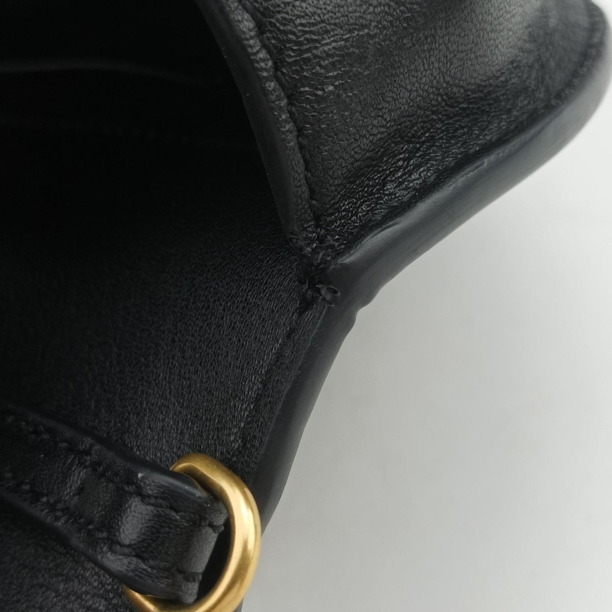 Pre-owned Chloe Nile Minaudiere Black Leather  shoulderbag | stylenewstar