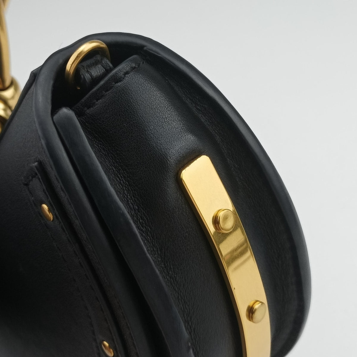 Pre-owned Chloe Nile Minaudiere Black Leather  shoulderbag | stylenewstar