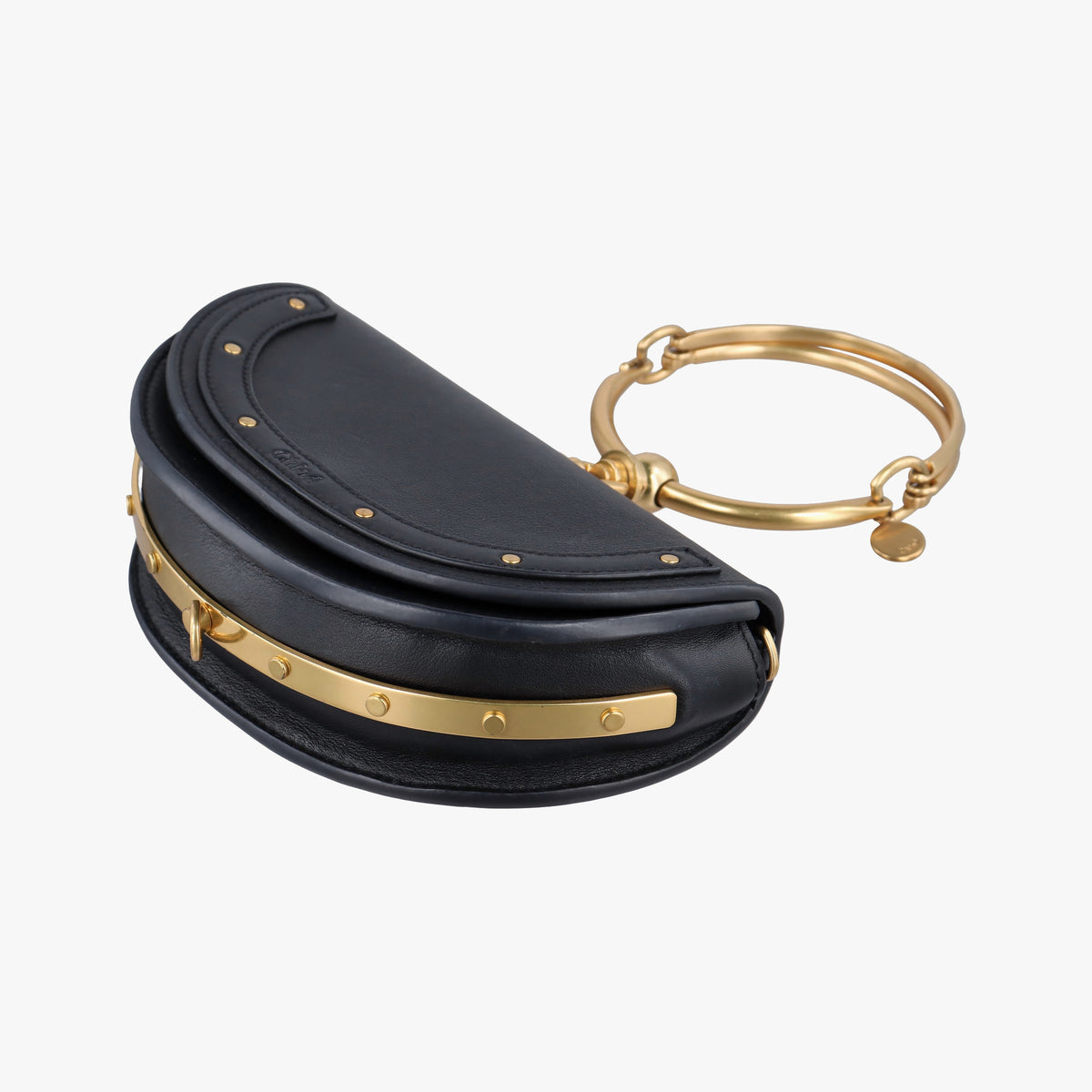 Pre-owned Chloe Nile Minaudiere Black Leather  shoulderbag | stylenewstar
