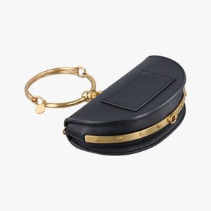 Pre-owned Chloe Nile Minaudiere Black Leather  shoulderbag | stylenewstar