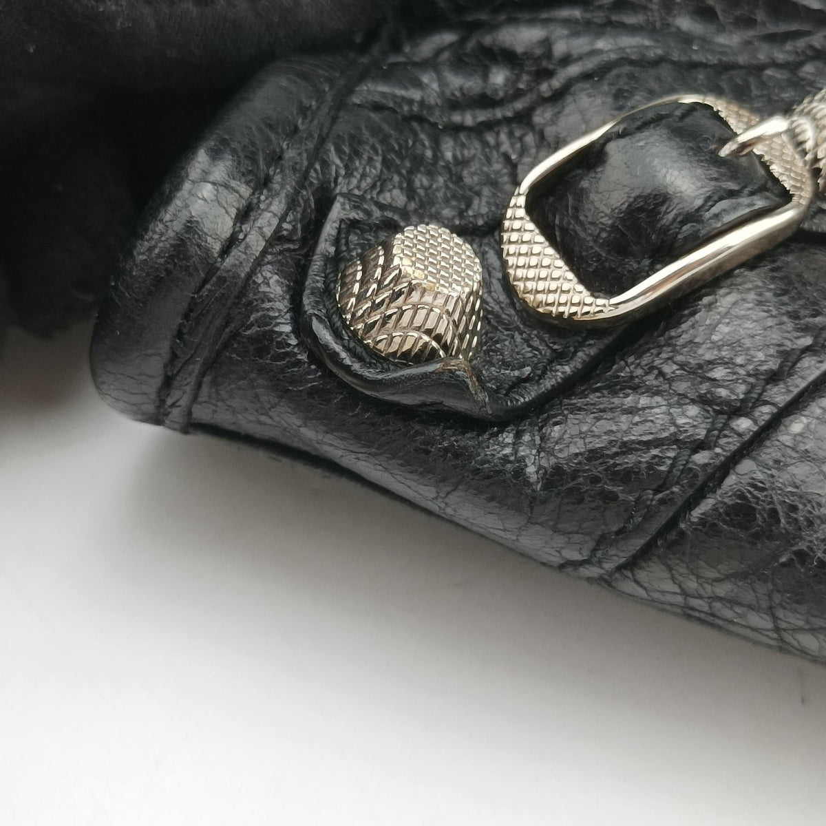 Vintage Balenciaga Giant Mini City Balck lambskin  shoulderbag | stylenewstar