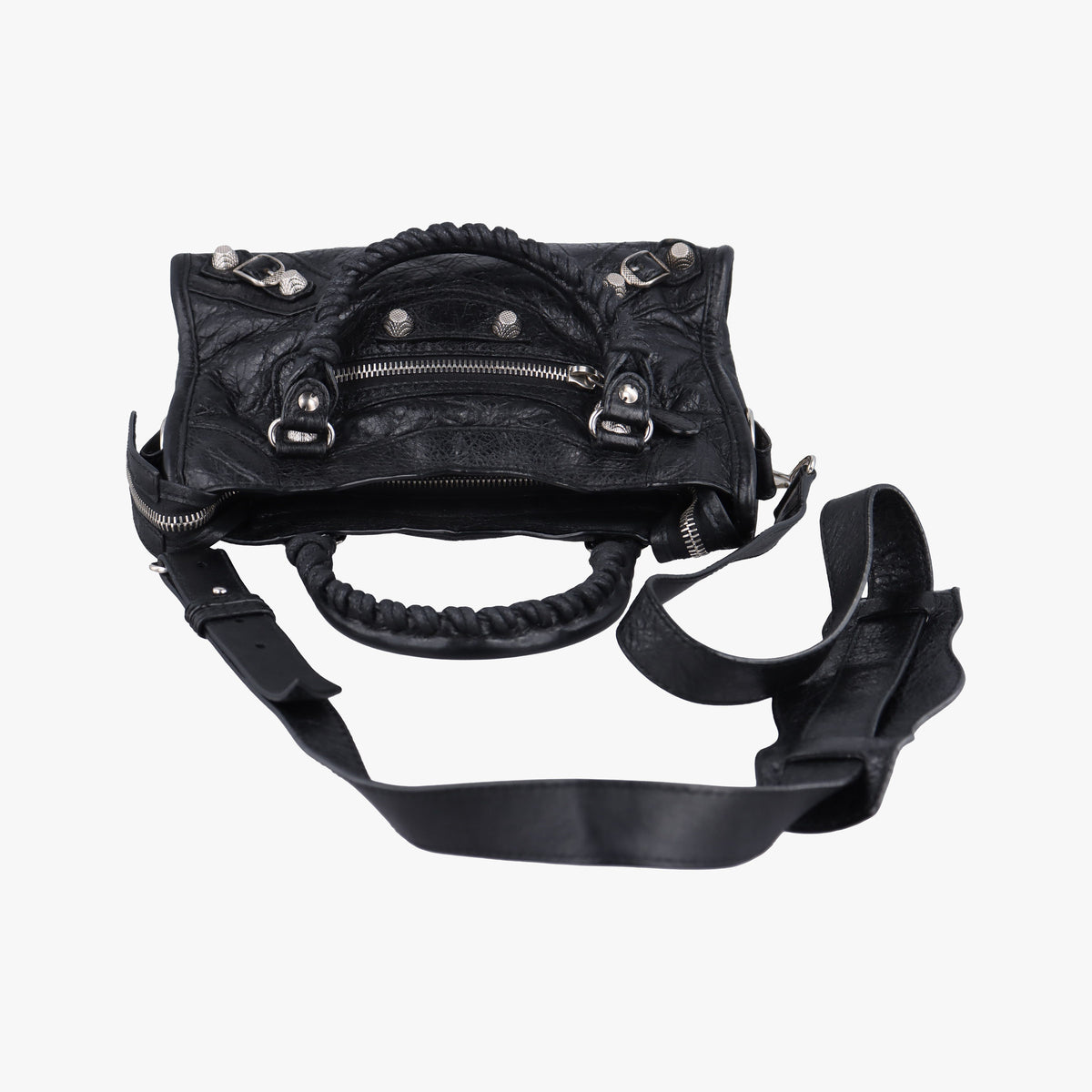 Vintage Balenciaga Giant Mini City Balck lambskin  shoulderbag | stylenewstar
