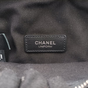 Pre-owned Chanel Uniform Black Leather  bum bag/waist bag | stylenewstar