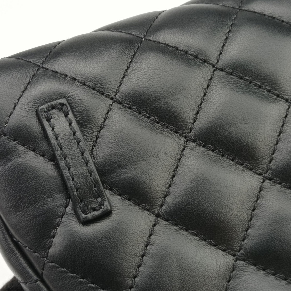 Pre-owned Chanel Uniform Black Leather  bum bag/waist bag | stylenewstar
