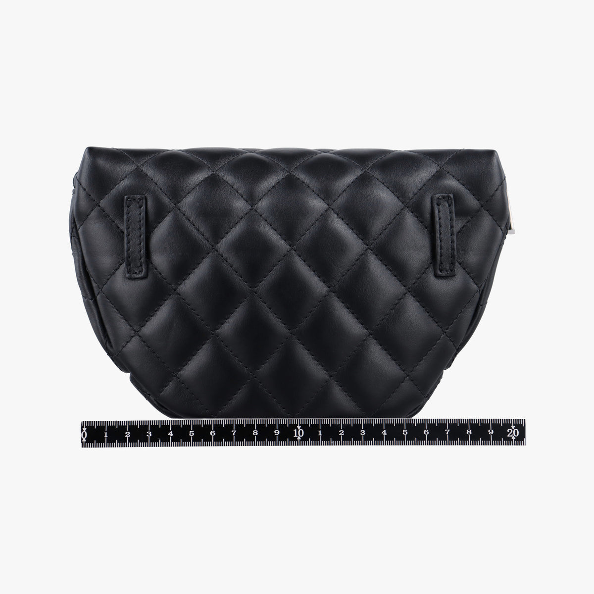 Pre-owned Chanel Uniform Black Leather  bum bag/waist bag | stylenewstar
