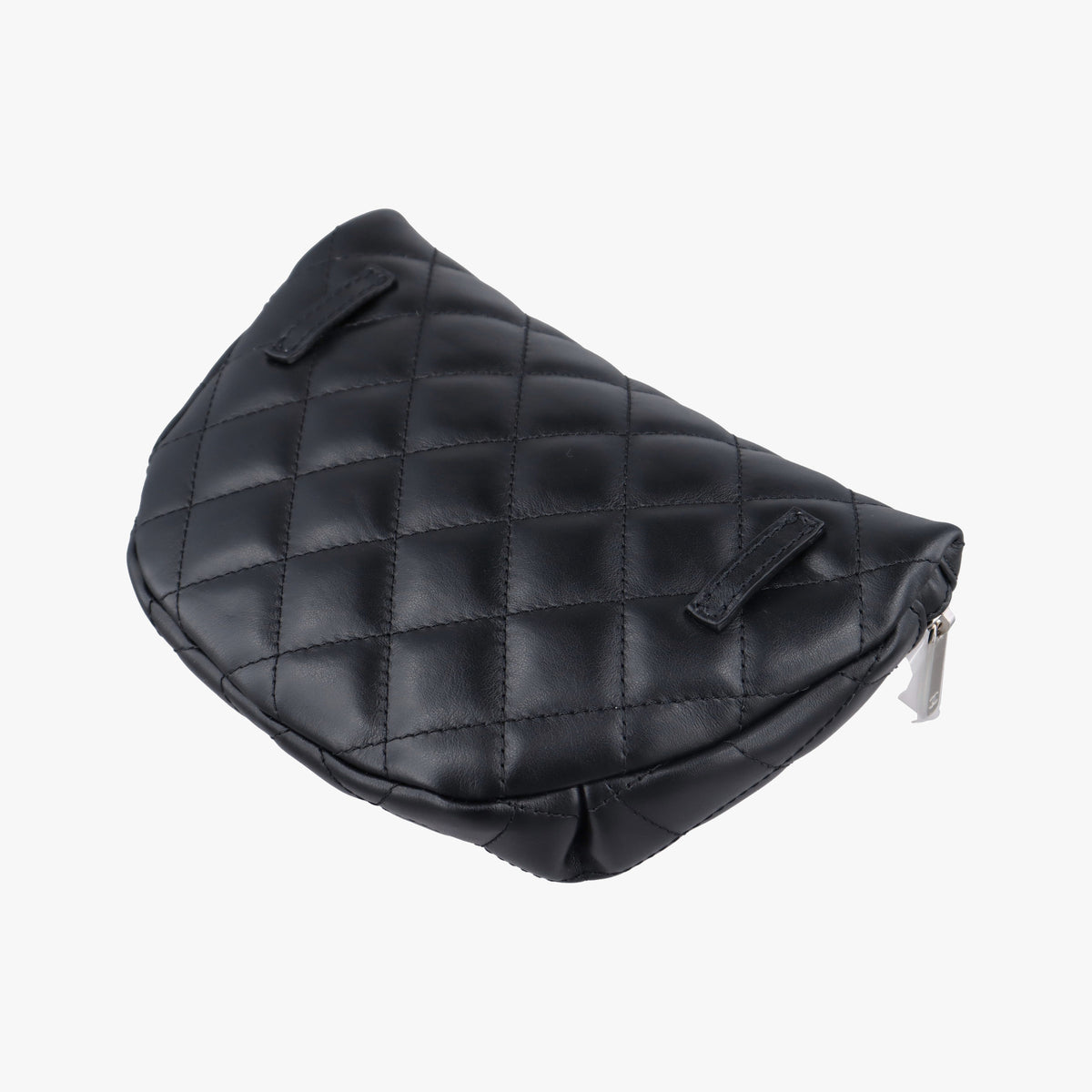 Pre-owned Chanel Uniform Black Leather  bum bag/waist bag | stylenewstar