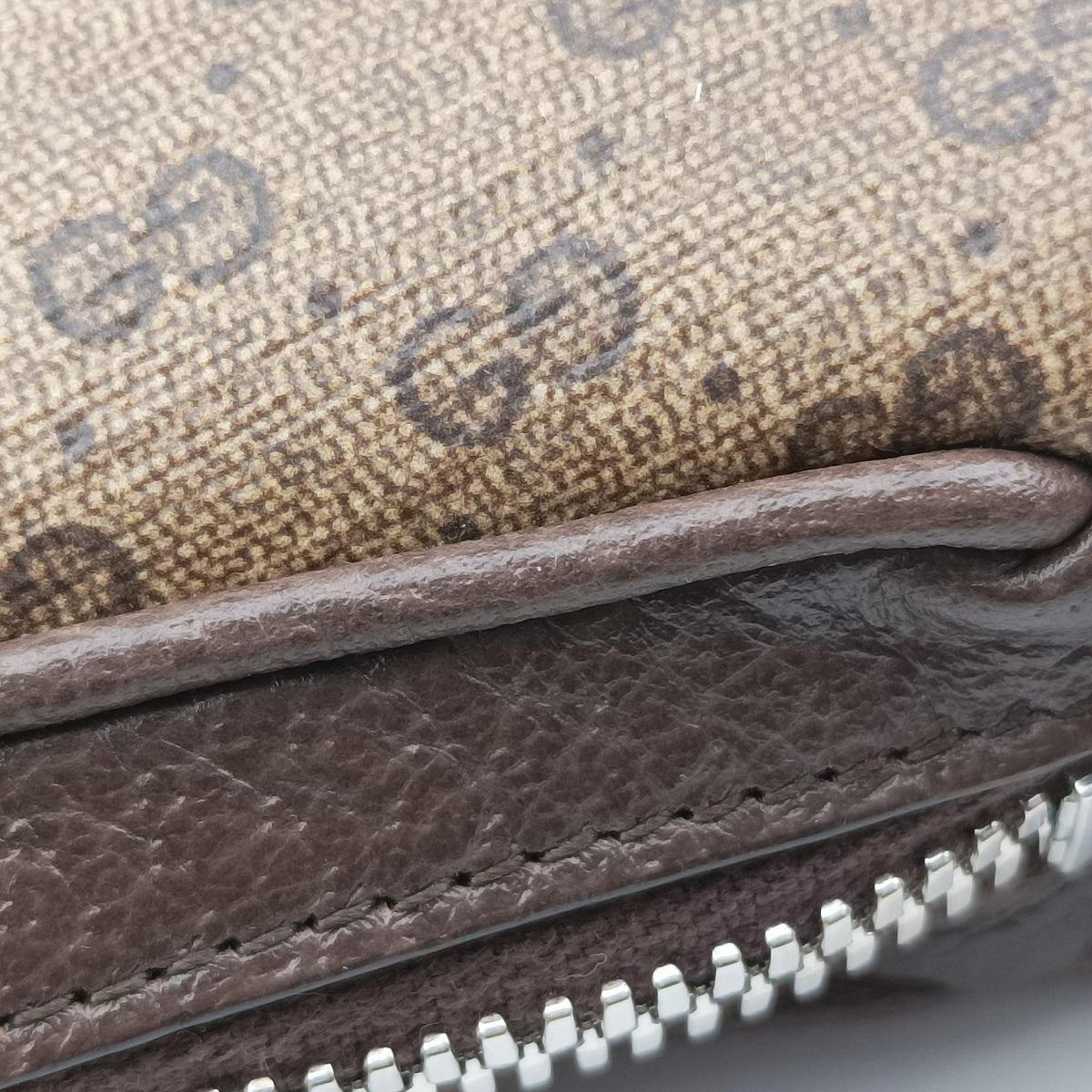 Pre-owned Gucci GG Attache Mini Brown PVC coated canvas 718512 shoulderbag | stylenewstar
