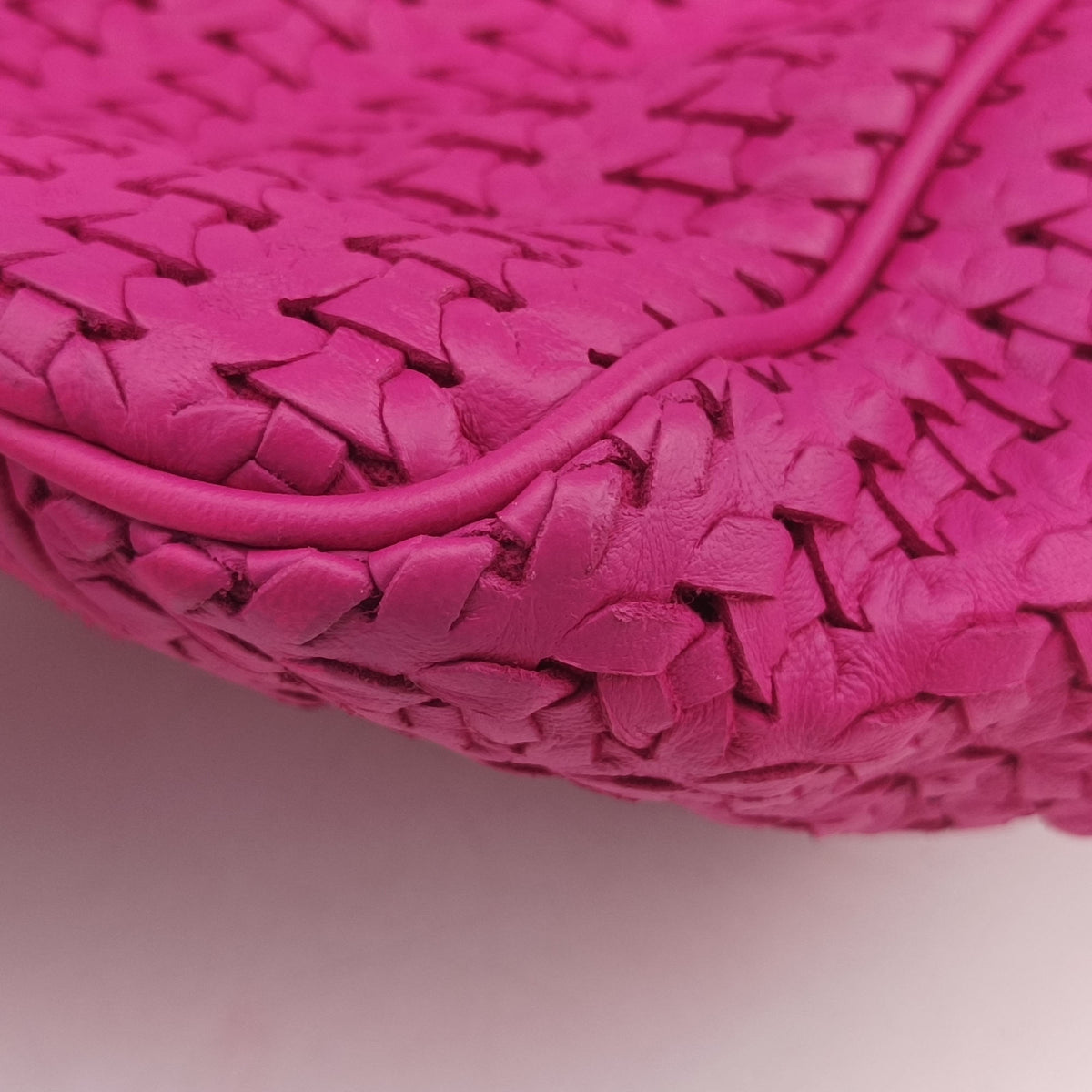 Pre-owned Christian Dior Soft Lady Dior INTRECCIATO Tote Rose lambskin  shoulderbag | stylenewstar