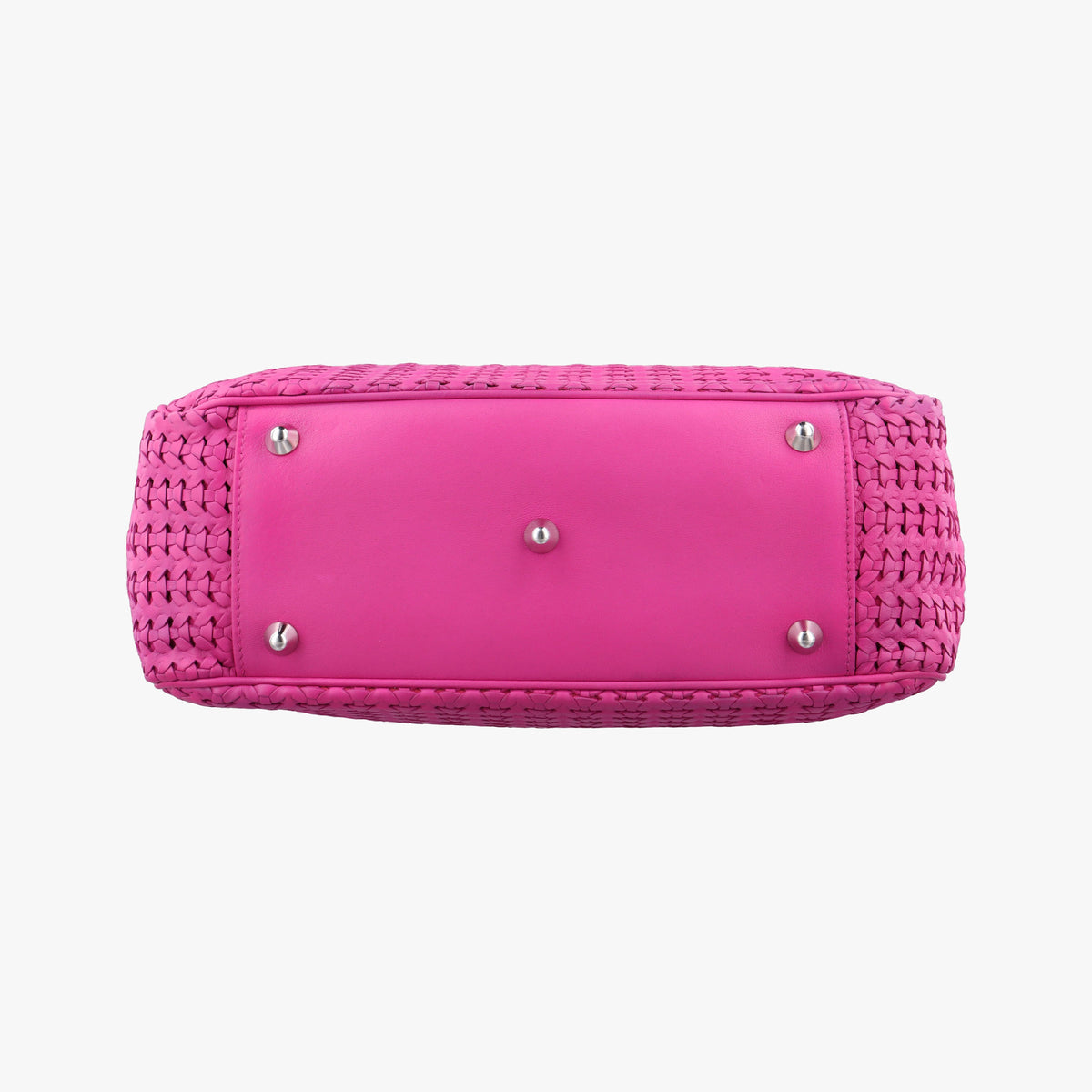Pre-owned Christian Dior Soft Lady Dior INTRECCIATO Tote Rose lambskin  shoulderbag | stylenewstar