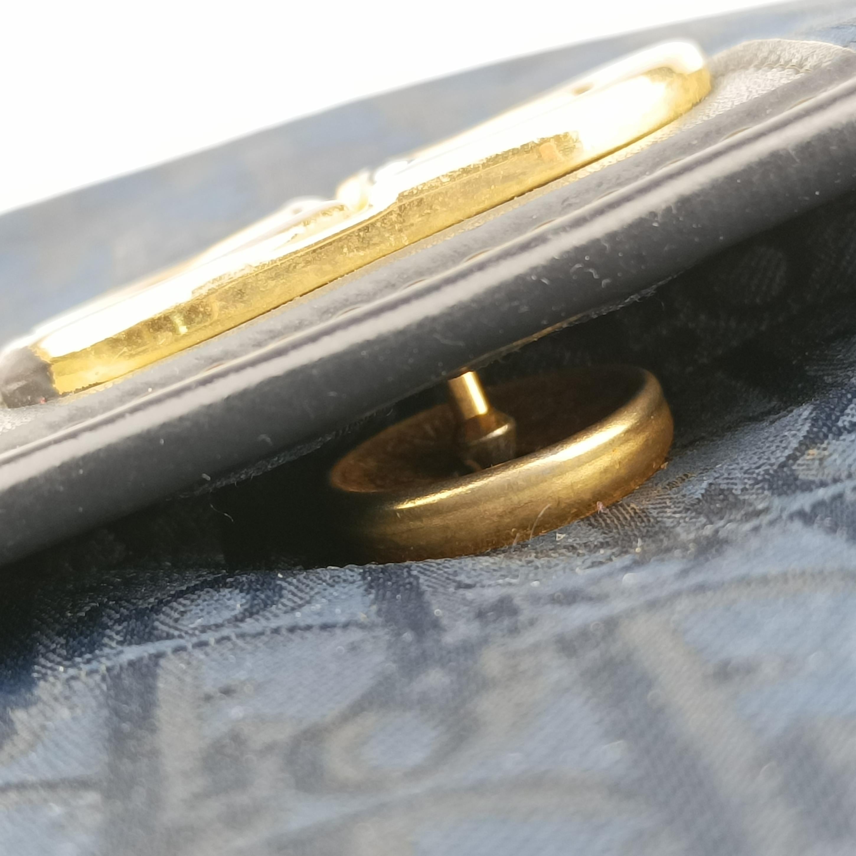 Pre-owned Christian Dior Trotter Navy Canvas  shoulderbag | stylenewstar