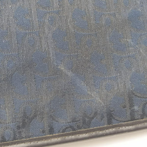 Pre-owned Christian Dior Trotter Navy Canvas  shoulderbag | stylenewstar