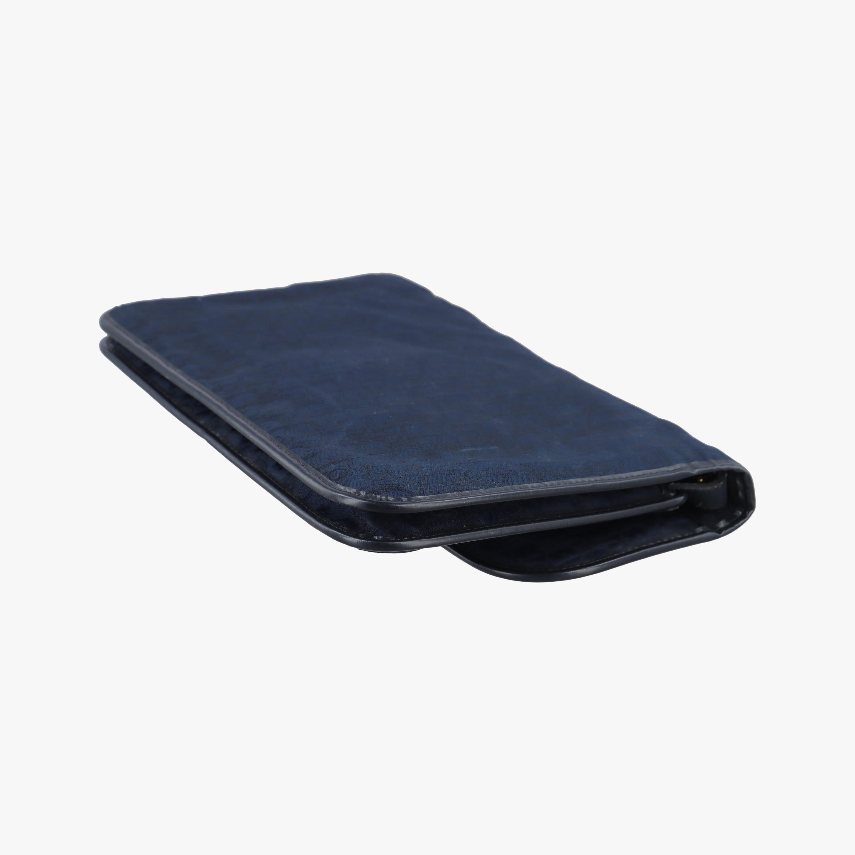 Pre-owned Christian Dior Trotter Navy Canvas  shoulderbag | stylenewstar