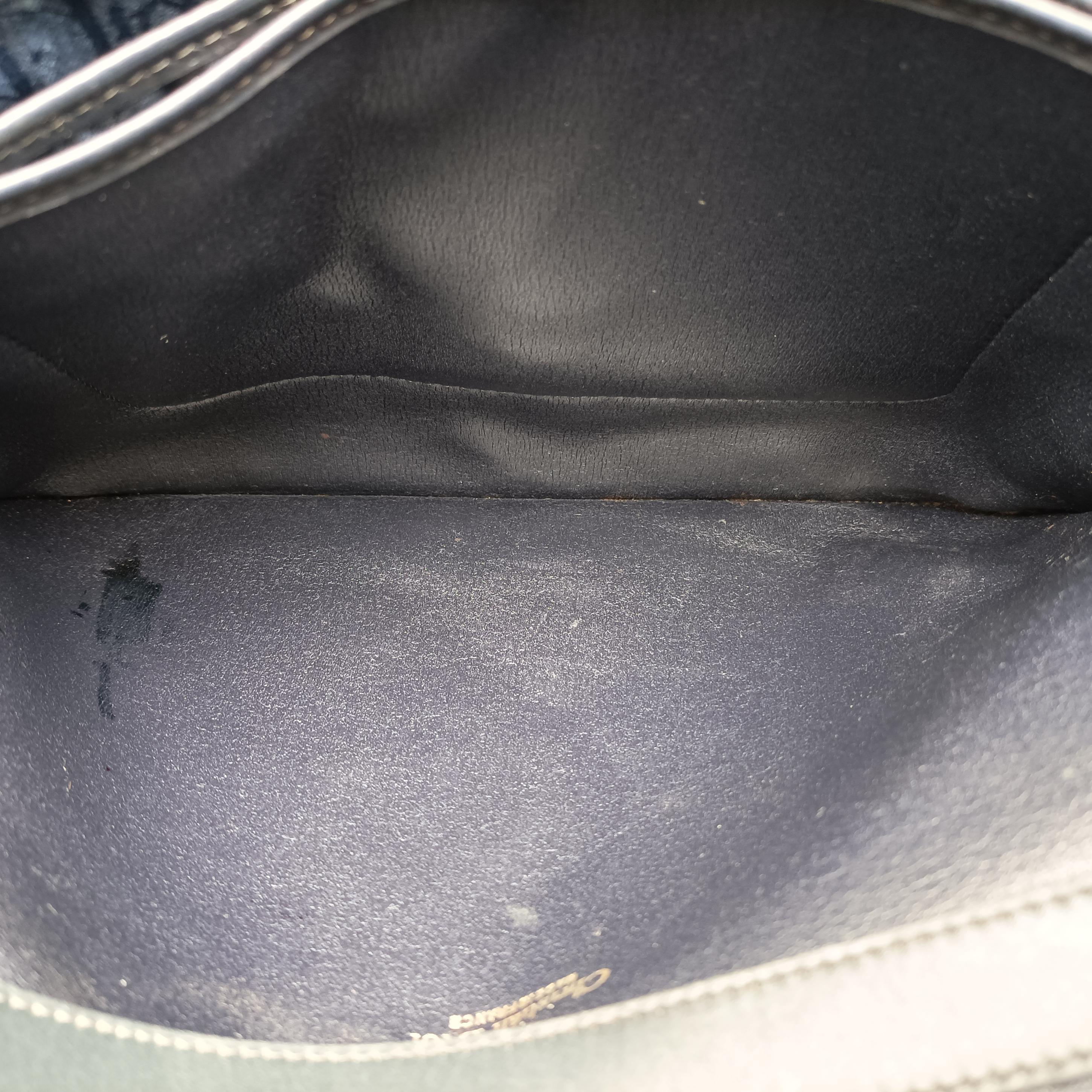 Pre-owned Christian Dior Trotter Navy Canvas  shoulderbag | stylenewstar