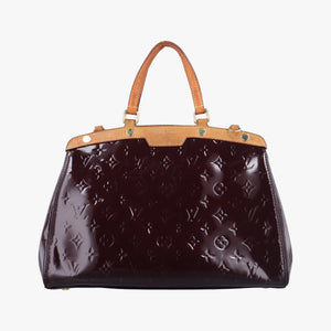 Pre-owned Louis Vuitton Brea MM Amarante Vernis M91619 handbag | stylenewstar
