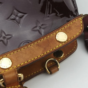 Pre-owned Louis Vuitton Brea MM Amarante Vernis M91619 handbag | stylenewstar