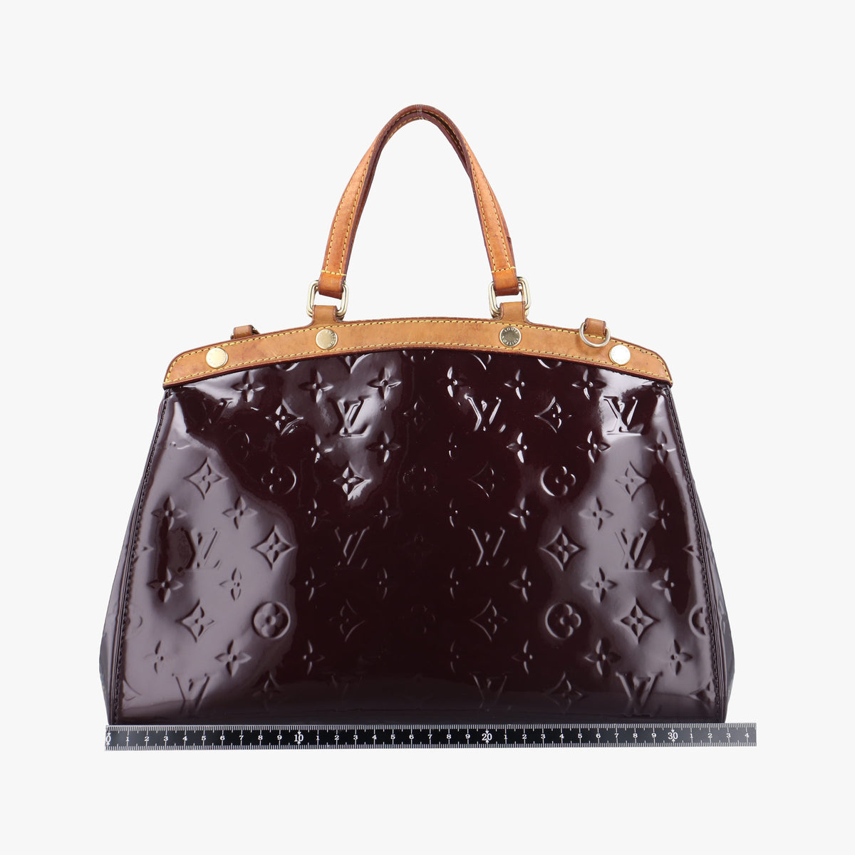 Pre-owned Louis Vuitton Brea MM Amarante Vernis M91619 handbag | stylenewstar